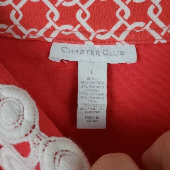 Charter Club Pink Cutout Dress Large - Picture 3 of 6